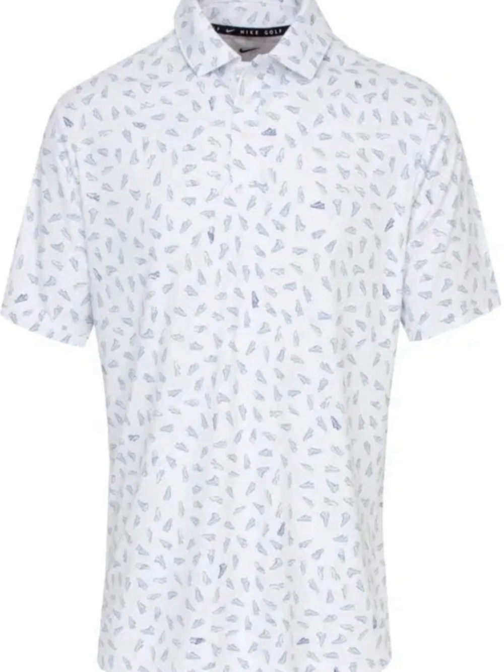 Nike Golf Dri-FIT PAR5 OLC Shoe Print Golf Polo Shirt Men’s MD